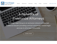 Tablet Screenshot of montagelegal.com